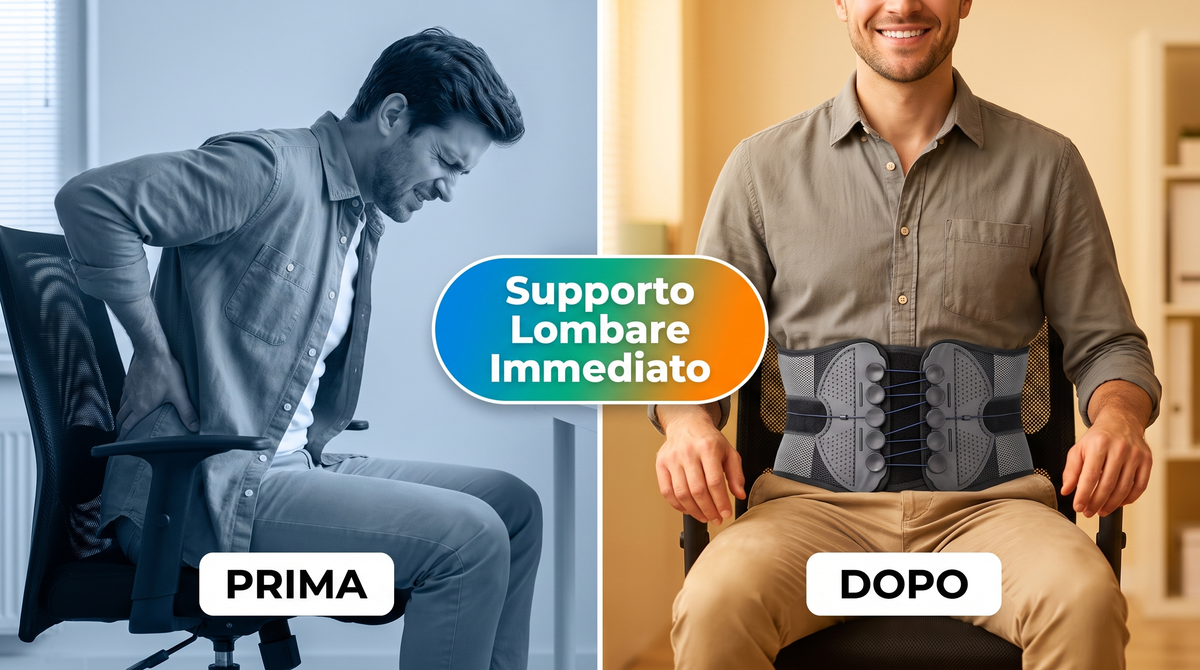 Fascia Lombare a Compressione - Prima e dopo
