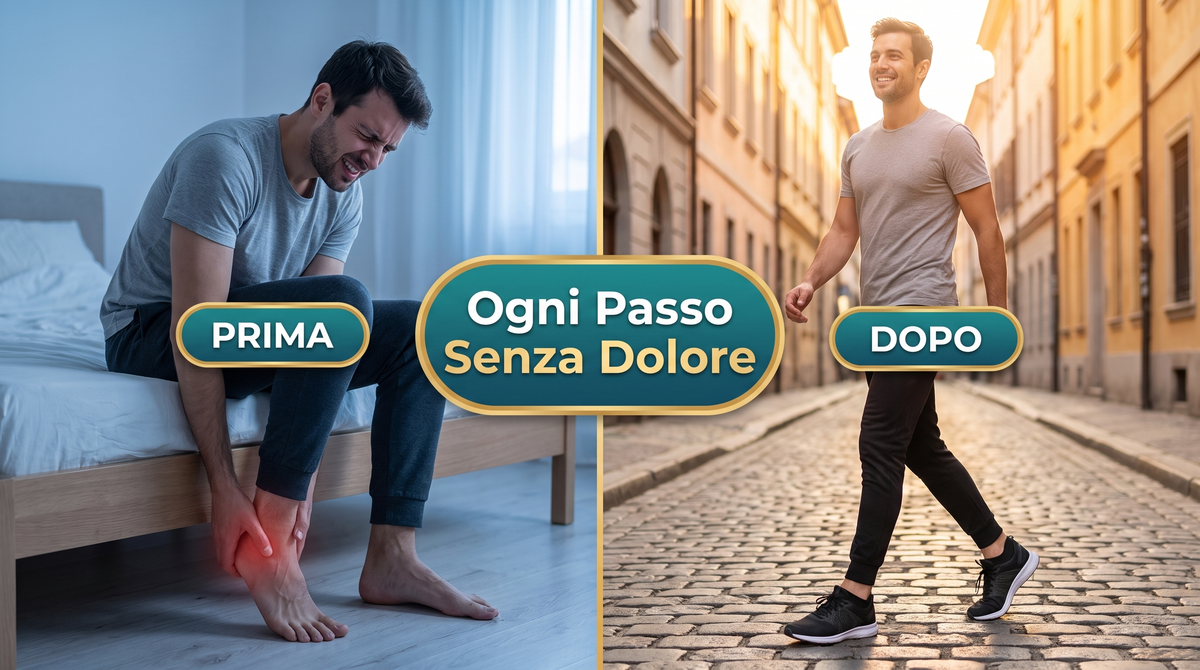 Calzini per Fascite Plantare - Prima e dopo