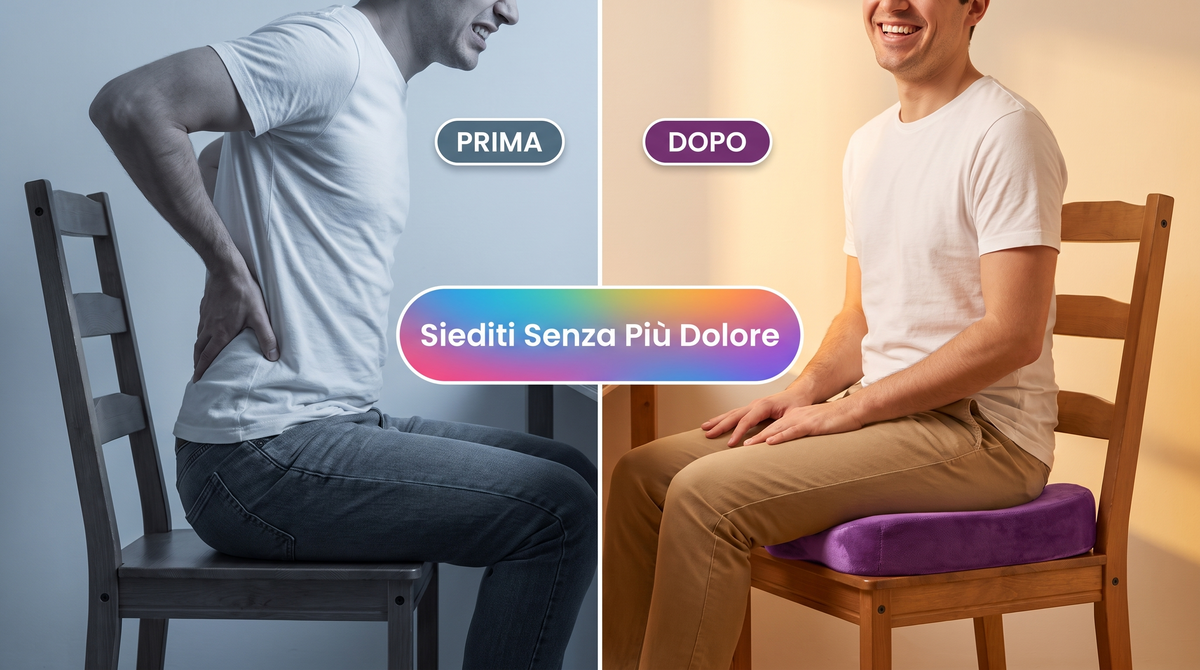 Cuscino Ortopedico Sciatica - Prima e dopo